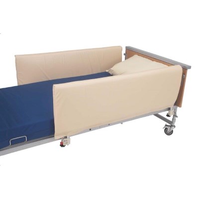 High Sided Cot Bumper - with wipe clean cover and Hook and Loop 134 x 96cm