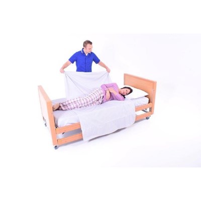 Turn Easy Set for Alternating Pressure Mattress -Single fitted sheet with Four Way Draw
